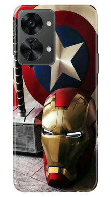 Ironman Captain America Mobile Back Case for OnePlus Nord 2T 5G (Design - 223)