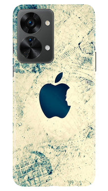 Apple Logo Mobile Back Case for OnePlus Nord 2T 5G (Design - 251)