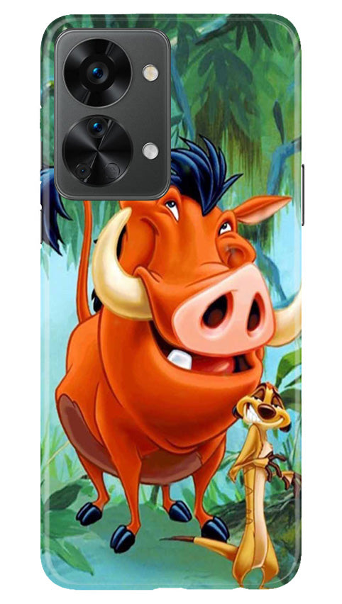 Timon and Pumbaa Mobile Back Case for OnePlus Nord 2T 5G (Design - 267)