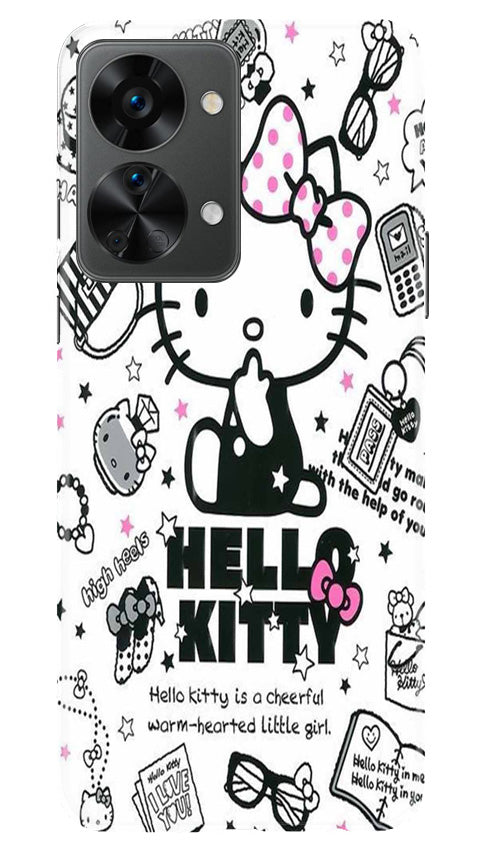 Hello Kitty Mobile Back Case for OnePlus Nord 2T 5G (Design - 320)