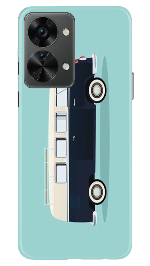 Travel Bus Mobile Back Case for OnePlus Nord 2T 5G (Design - 338)
