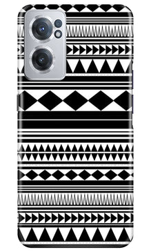 Black white Pattern Mobile Back Case for OnePlus Nord CE 2 5G (Design - 5)