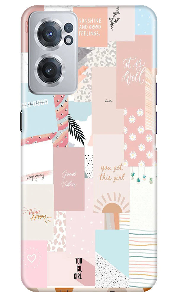 Shinny Blue Background Case for OnePlus Nord CE 2 5G
