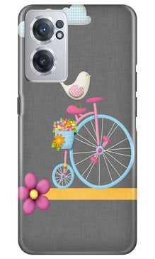 Sparron with cycle Mobile Back Case for OnePlus Nord CE 2 5G (Design - 34)