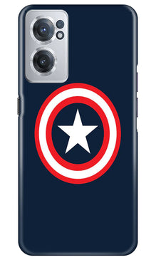 Captain America Mobile Back Case for OnePlus Nord CE 2 5G (Design - 42)