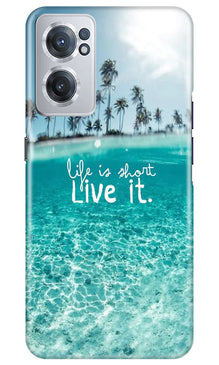Life is short live it Mobile Back Case for OnePlus Nord CE 2 5G (Design - 45)