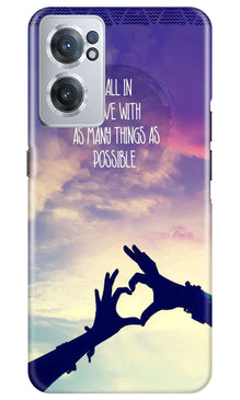 Fall in love Mobile Back Case for OnePlus Nord CE 2 5G (Design - 50)