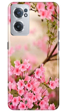 Pink flowers Mobile Back Case for OnePlus Nord CE 2 5G (Design - 69)
