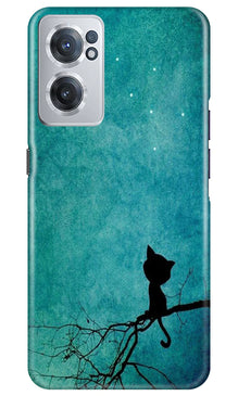 Moon cat Mobile Back Case for OnePlus Nord CE 2 5G (Design - 70)