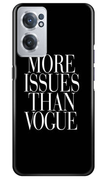 More Issues than Vague Mobile Back Case for OnePlus Nord CE 2 5G (Design - 74)