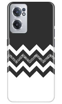 Black white Pattern2Mobile Back Case for OnePlus Nord CE 2 5G (Design - 83)