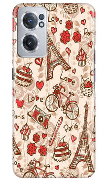 Love Paris Mobile Back Case for OnePlus Nord CE 2 5G  (Design - 103)