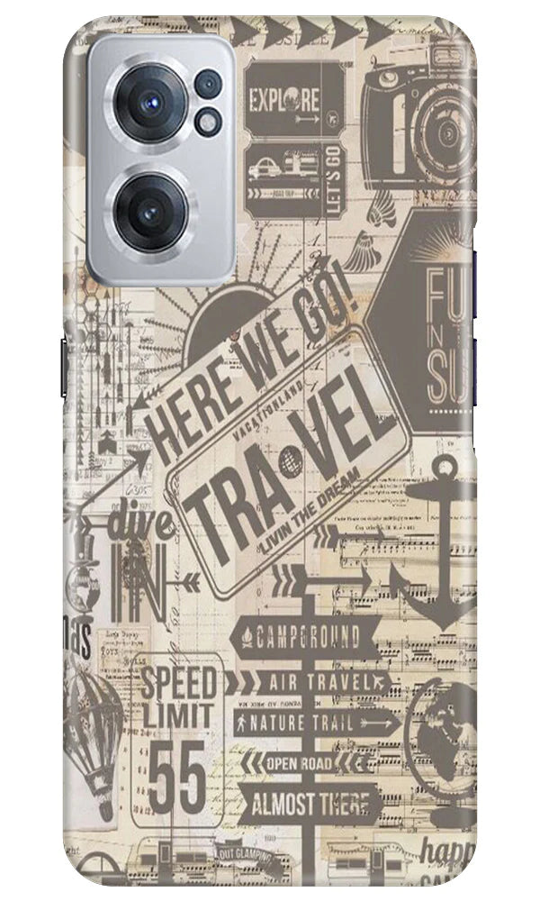 Travel Case for OnePlus Nord CE 2 5G  (Design - 104)