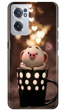Cute Bunny Mobile Back Case for OnePlus Nord CE 2 5G (Design - 182)