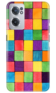 Colorful Square Mobile Back Case for OnePlus Nord CE 2 5G (Design - 187)
