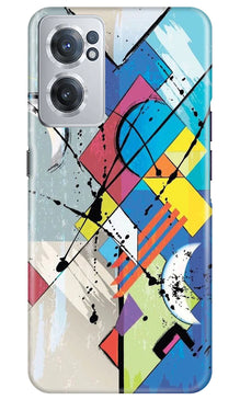 Modern Art Mobile Back Case for OnePlus Nord CE 2 5G (Design - 204)