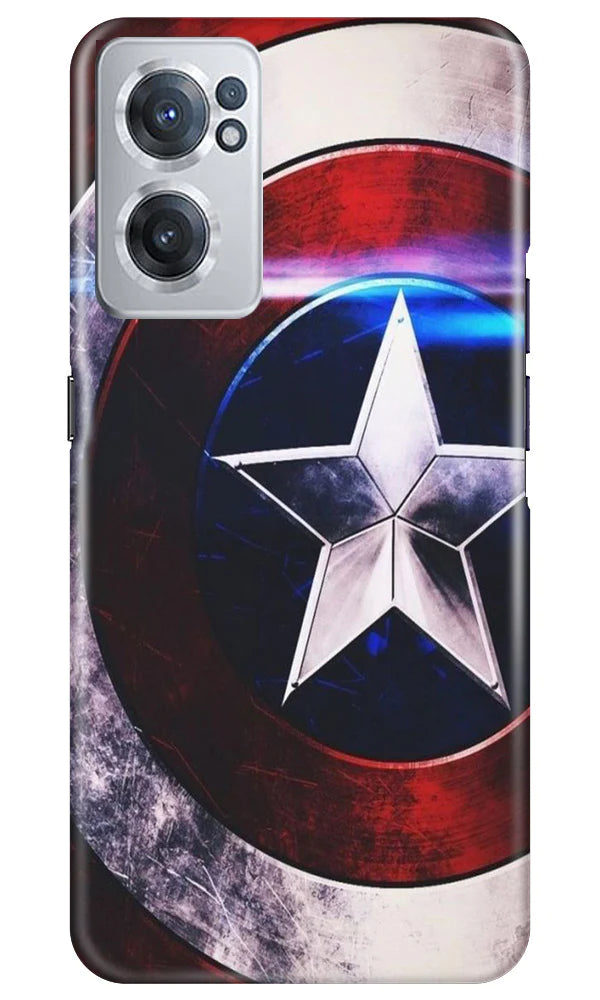 Captain America Shield Case for OnePlus Nord CE 2 5G (Design No. 219)