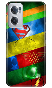 Superheros Logo Mobile Back Case for OnePlus Nord CE 2 5G (Design - 220)
