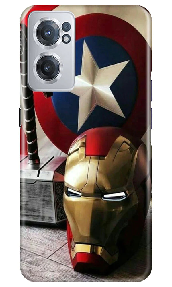Ironman Captain America Case for OnePlus Nord CE 2 5G (Design No. 223)