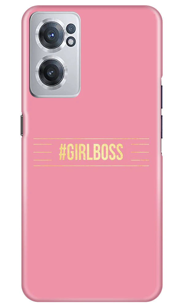 Girl Boss Pink Case for OnePlus Nord CE 2 5G (Design No. 232)