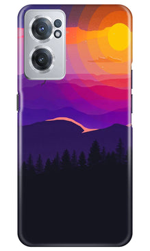 Sun Set Mobile Back Case for OnePlus Nord CE 2 5G (Design - 248)