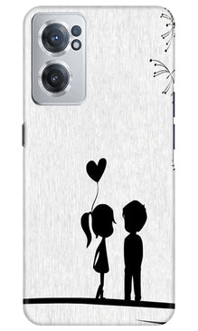 Cute Kid Couple Mobile Back Case for OnePlus Nord CE 2 5G (Design - 252)