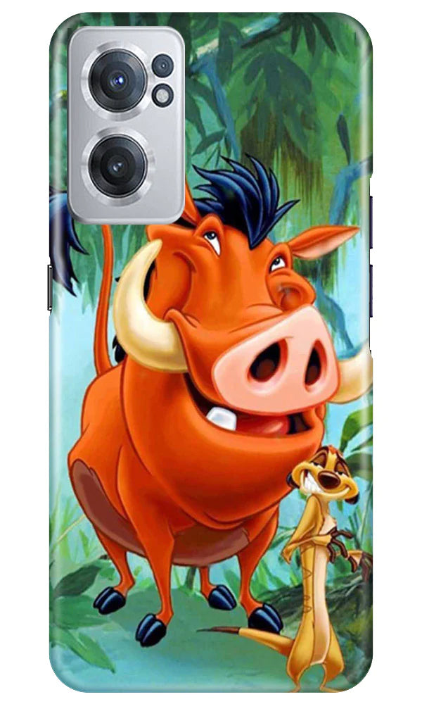 Timon and Pumbaa Mobile Back Case for OnePlus Nord CE 2 5G (Design - 267)