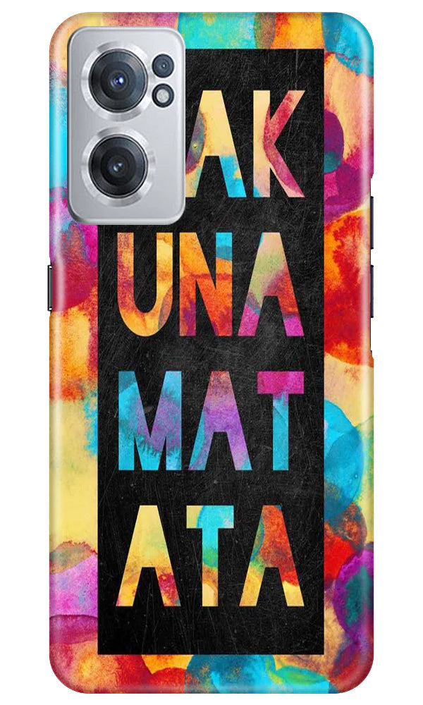 Hakuna Matata Mobile Back Case for OnePlus Nord CE 2 5G (Design - 285)
