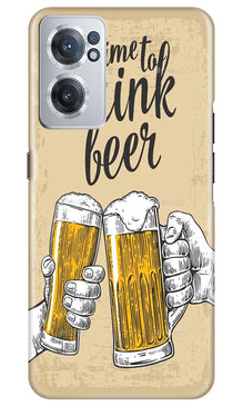 Drink Beer Mobile Back Case for OnePlus Nord CE 2 5G (Design - 290)