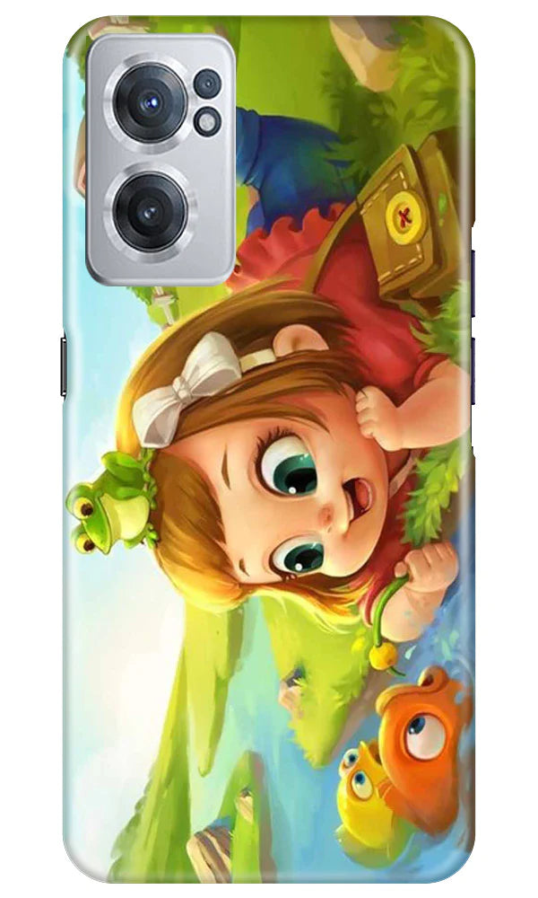 Baby Girl Mobile Back Case for OnePlus Nord CE 2 5G (Design - 301)