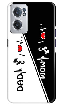 Love Mom Dad Mobile Back Case for OnePlus Nord CE 2 5G (Design - 344)