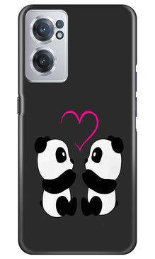 Panda Love Mobile Back Case for OnePlus Nord CE 2 5G (Design - 355)