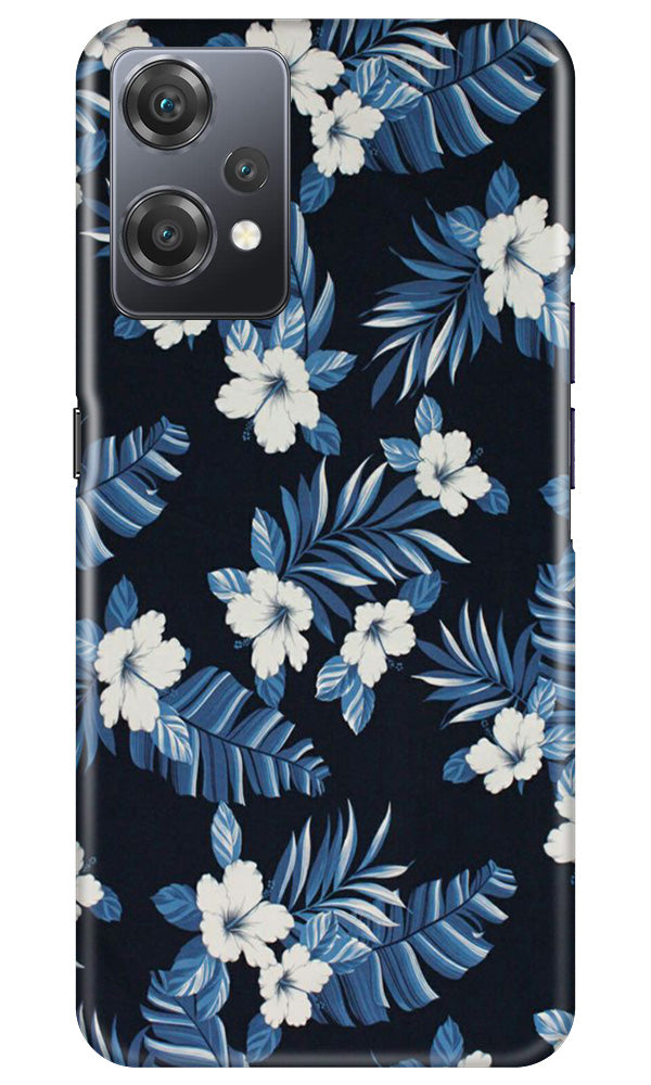 White flowers Blue Background2 Case for OnePlus Nord CE 2 Lite 5G