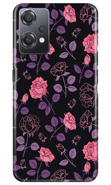 Rose Black Background Mobile Back Case for OnePlus Nord CE 2 Lite 5G (Design - 27)