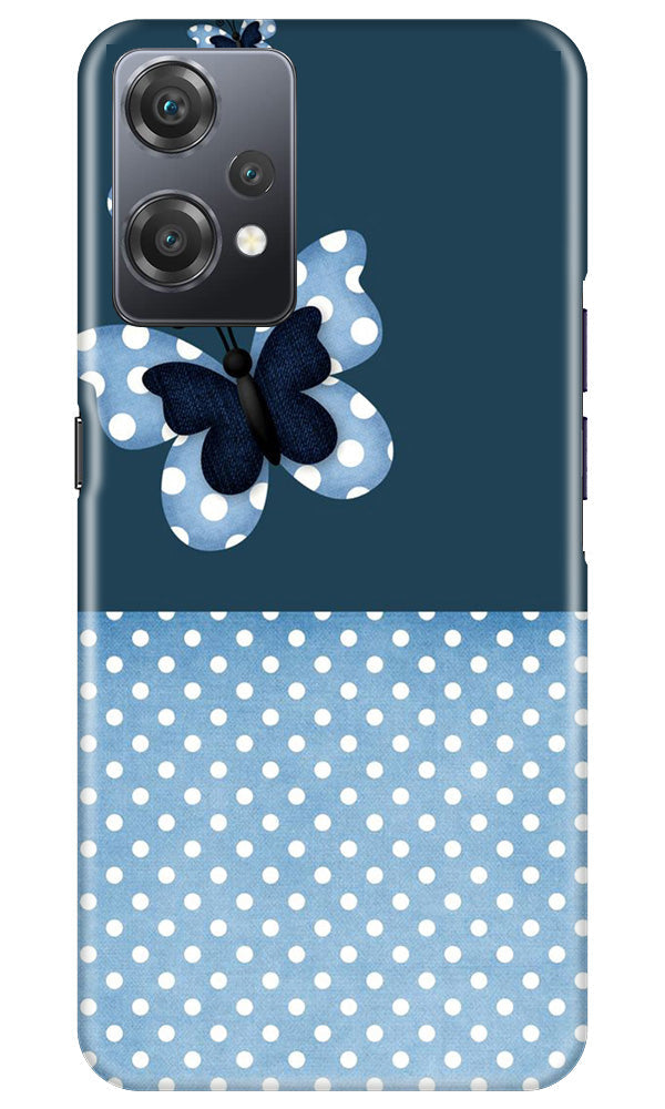 White dots Butterfly Case for OnePlus Nord CE 2 Lite 5G