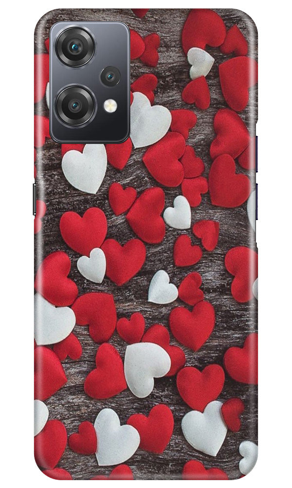 Red White Hearts Case for OnePlus Nord CE 2 Lite 5G  (Design - 105)