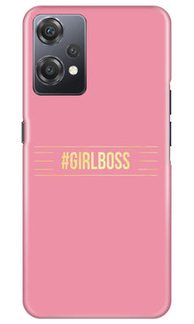 Girl Boss Pink Mobile Back Case for OnePlus Nord CE 2 Lite 5G (Design - 232)