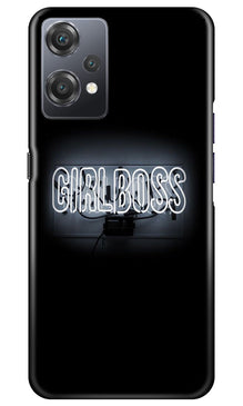 Girl Boss Black Mobile Back Case for OnePlus Nord CE 2 Lite 5G (Design - 237)