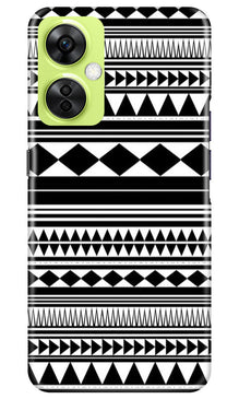 Black white Pattern Mobile Back Case for OnePlus Nord CE 3 Lite 5G (Design - 5)