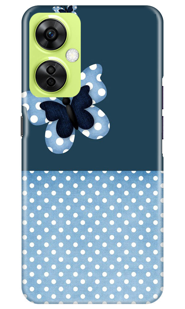 White dots Butterfly Case for OnePlus Nord CE 3 Lite 5G