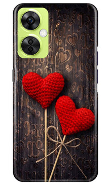 Red Hearts Mobile Back Case for OnePlus Nord CE 3 Lite 5G (Design - 80)