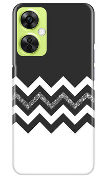 Black white Pattern2Mobile Back Case for OnePlus Nord CE 3 Lite 5G (Design - 83)