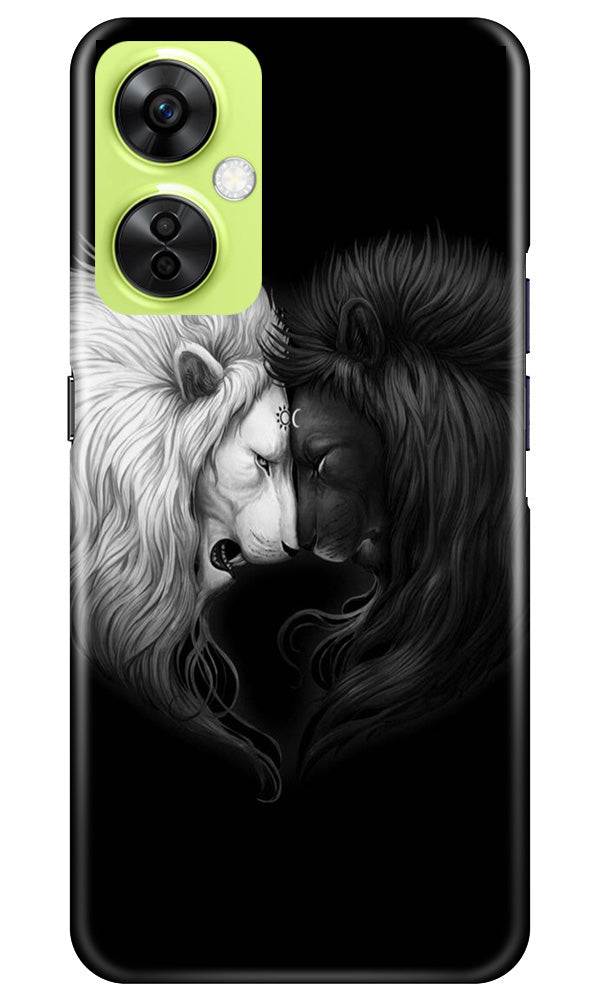 Dark White Lion Case for OnePlus Nord CE 3 Lite 5G  (Design - 140)