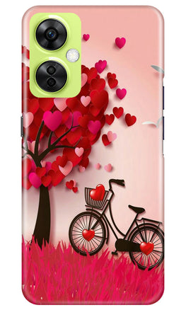 Red Heart Cycle Case for OnePlus Nord CE 3 Lite 5G (Design No. 191)
