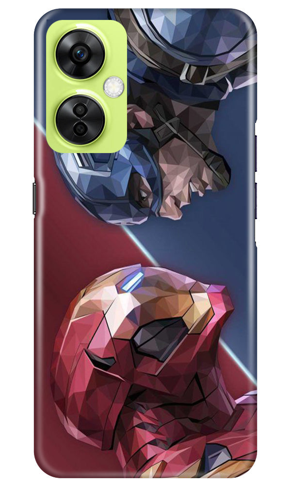 Ironman Captain America Case for OnePlus Nord CE 3 Lite 5G (Design No. 214)