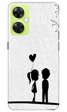 Cute Kid Couple Mobile Back Case for OnePlus Nord CE 3 Lite 5G (Design - 252)