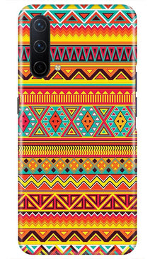 Zigzag line pattern Mobile Back Case for OnePlus Nord CE 5G (Design - 4)