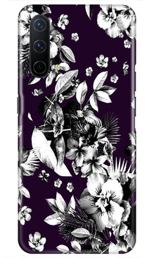 white flowers Mobile Back Case for OnePlus Nord CE 5G (Design - 7)
