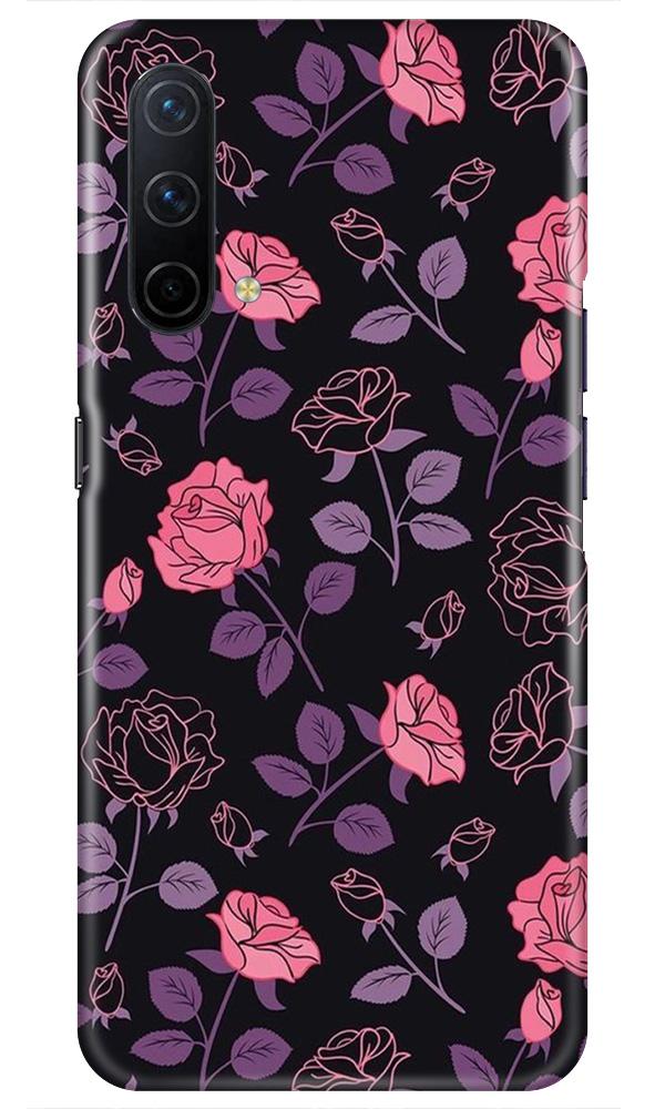 Rose Black Background Case for OnePlus Nord CE 5G