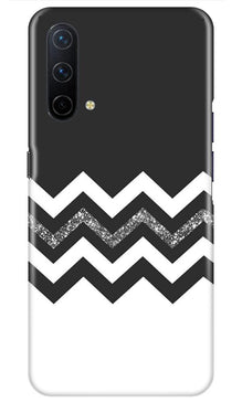 Black white Pattern2Mobile Back Case for OnePlus Nord CE 5G (Design - 83)